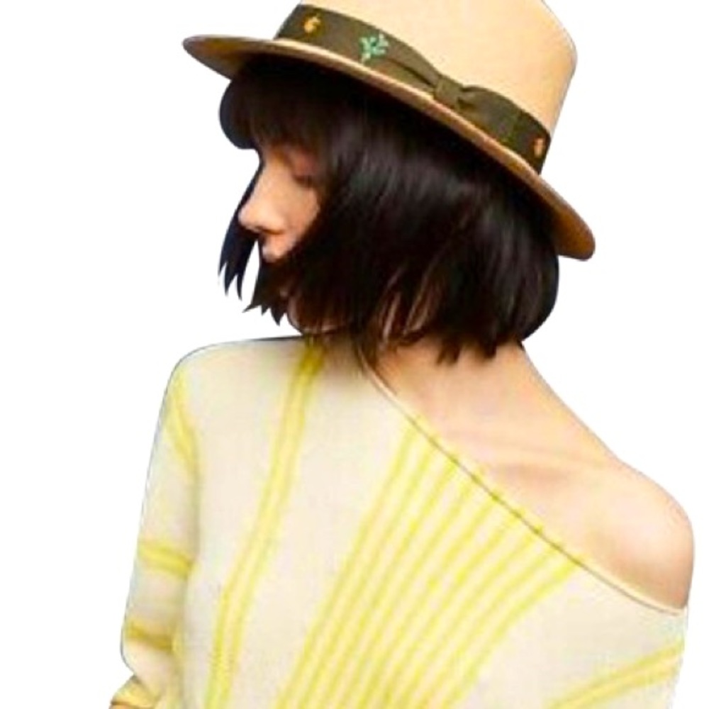 Anthropologie MOTH PALMA sweater in yellow . size M